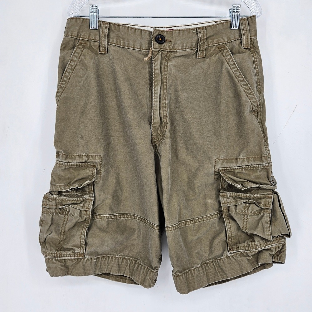Levis‎ Cargo Shorts Mens 33 Brown Squad Canvas Old School High Rise Utility
